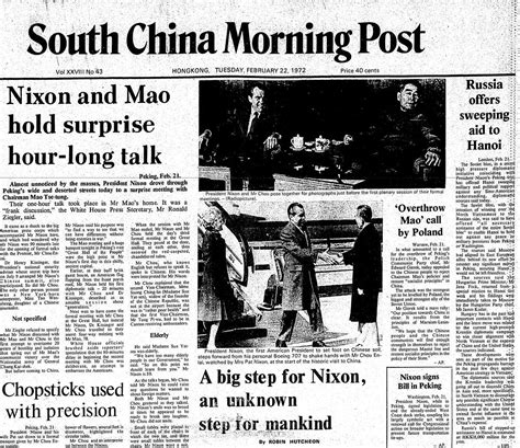 From The Post Archives Richard Nixon’s Historic Visit To China Post
