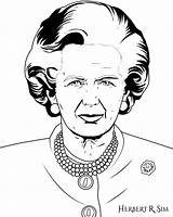 Thatcher Margaret Bazaar Digitally Referencing Sim Herbert sketch template