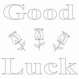 Luck Good Coloring Pages Printable sketch template