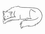 Wolf Sleeping Lineart Deviantart sketch template