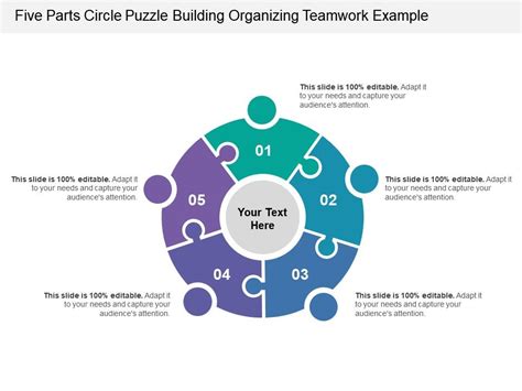 parts circle puzzle building organizing teamwork