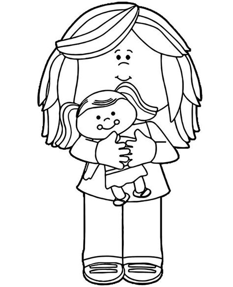 girl  doll coloring page