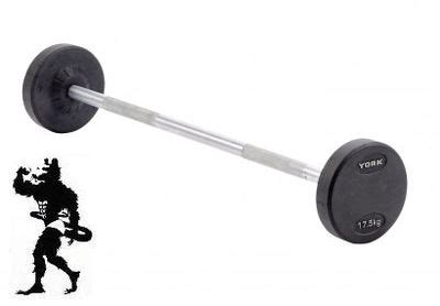 commercial kg fixed weight pro style barbells  york barbell