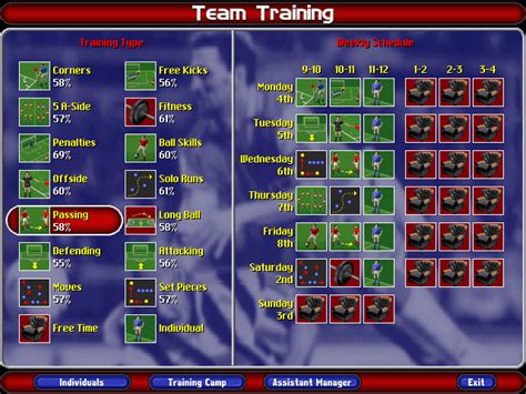 ultimate soccer manager 98 screenshots for windows mobygames