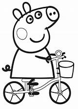 Peppa Pig Coloring Pages Color Printable Kids Print Colouring Sheets Pepper Sheet Book Peppapig sketch template