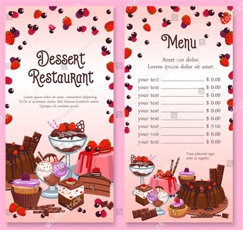 14 pastry menu designs and examples psd ai examples