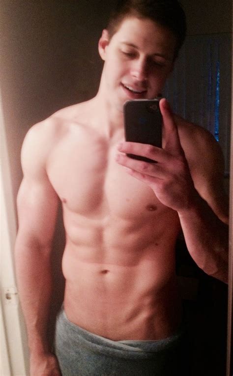 Man Body Phone Mirror Selfie Pecs Male Um Yep I