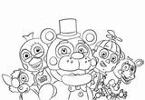 Freddy Fazbear Coloring Color Pages Getcolorings Print sketch template