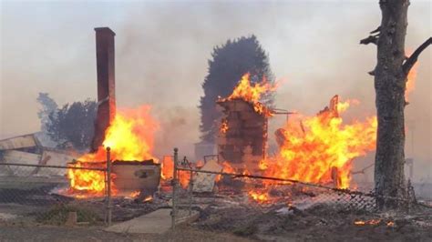 wildfire destroys   town  malden  eastern washington state npr