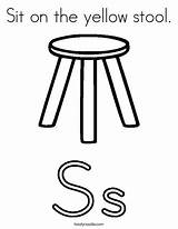 Stool Ll sketch template