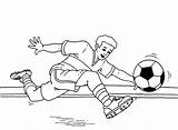Coloring Soccer Pages Printable Colouring Print Color Football Player Game Players Kids Clipart American Kid Everfreecoloring Lets Baseball Popular Gif sketch template