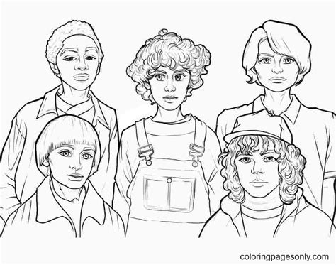 stranger  coloring pages coloring pages  kids  adults