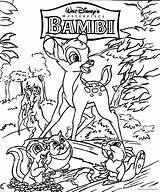 Bambi Cartone Lontano Animato sketch template