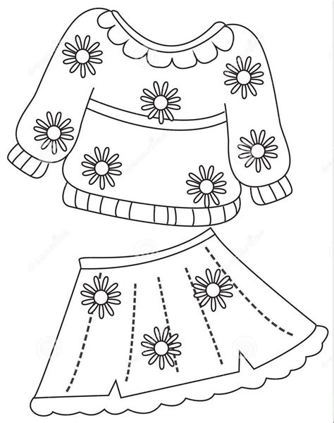 coloring pages clothes   print   kids