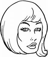 Coloring Hair Pages Girl Printable Beautiful Face Body Color sketch template