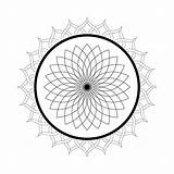 Mandala Coloring Pages Printable Kaleidoscope Adults Domain Public Simple Spiral Kids Lotus Colouring Flower Color Sheets Easy Print Flowers Template sketch template