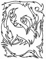 Coloring Pages Fire Advanced Flaming Animal Abstract Teens Coloring4free Printable Adults Hummingbird Color Getcolorings sketch template