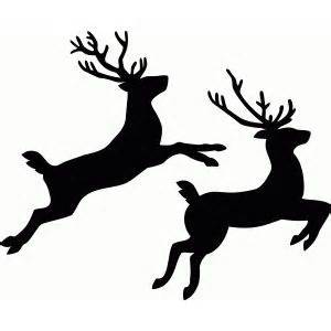 reindeer silhouettes reindeer silhouette silhouette christmas