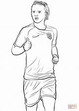 Coloring Griezmann Pages Antoine Fifa Cup Football Color Printable Print Drawing sketch template