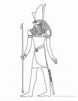 Coloring Pages Horus Egyptian God Print sketch template