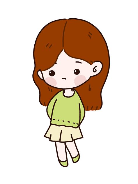 cute girl cartoon character  png