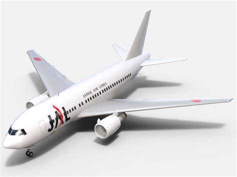 Boeing 767 100 Japan Air Lines 3d Model