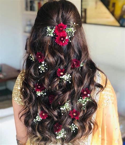 open hairstyle ideas  indian brides bridal hairstyles long hair