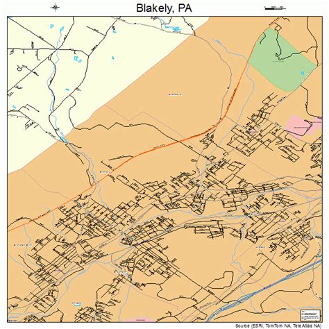blakely pennsylvania street map