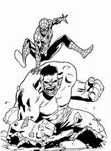 Hulk Homem Aranha Superhero Vingadores Colorindo Curiosidades sketch template