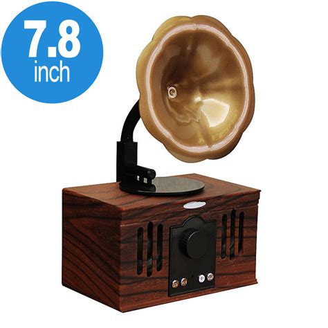 wholesale retro classic wooden phonograph recorder player design portable bluetooth speaker