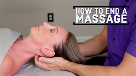 How To End A Massage Session With Cranial Cradle Demo Youtube
