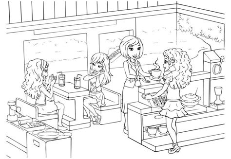 lego friends  printable coloring pages  girls lego coloring