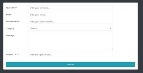 modern php ajax contact form  bindlex codester