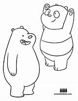 Bears Bare Coloring Bear Pages Baby Cartoon Printables Choose Board sketch template