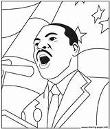 Luther Coloring King Jr Preschool Martin Pages Printable Print Book sketch template