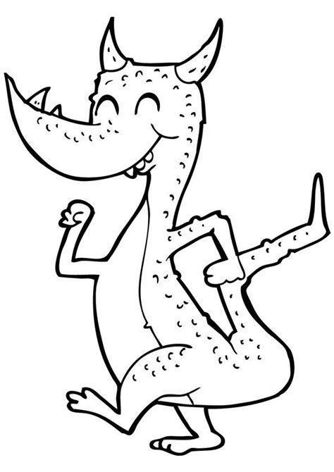 printable dragon coloring pages  kids dragon coloring page