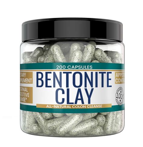 bentonite clay detox  veggie capsules  mg  serving etsy