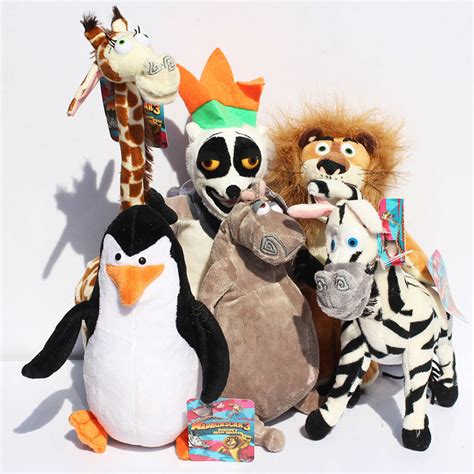 Madagascar Alex Marty Melman Gloria Plush Toys Lion Zebra
