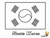 Flag Coloring Korea Korean South Flags Pages Printable Kids Color International Worksheets Az Worksheet Print North Colors Gif Kindergarten Book sketch template