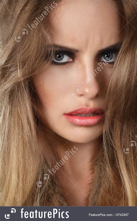 Picture Of Woman With Angry Face Expression