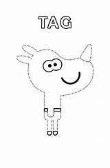 Duggee Hey Tag Coloring Pages Colouring Heyduggee Sheets Kids Birthday Craft Crafts Oua sketch template