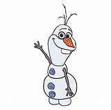 Olaf Frozen Tutorial Step Clipartmag sketch template
