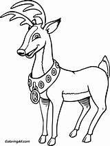Reindeer Renas Deer Reh Hirsch Tamanho Rena Coloringall Renata Pdf sketch template