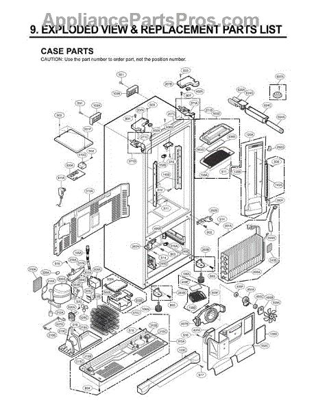 parts  lg lfxst astclga section  parts appliancepartsproscom