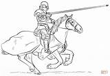 Knight Coloring Horse Pages Drawing Draw Step Archer Medieval Rider Knights Printable Dark Supercoloring Sketch Tutorials Kids Horses Drawings Sheets sketch template