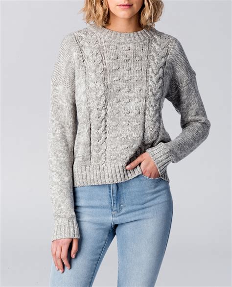 All About Eve Olivia Cable Knit Crop Jumper Ozmosis Knitwear