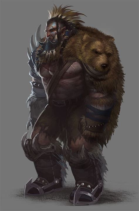 Artstation Orc Lord Shawn Fox Characters Pinterest