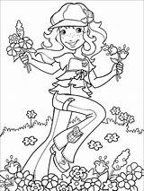 Holly Coloring Pages Hobbie sketch template
