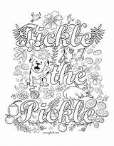 Coloring Pages Swear Pickle Adult Printable Word Book Words Adults Swearing Money Cuss Colouring Getcolorings Tickle Color Kids Getdrawings Sheets sketch template