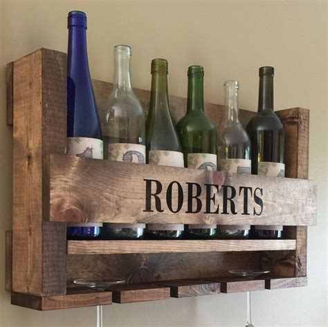Decorative Wall Wine Glass Rack Wall Mounted Wine Rack Cork Storage